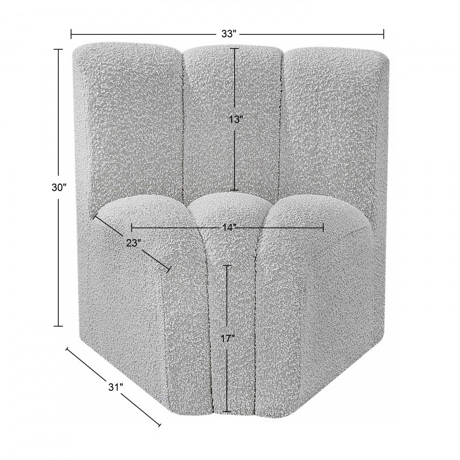 Chaise Modulaire en Tissu Arc Boucle