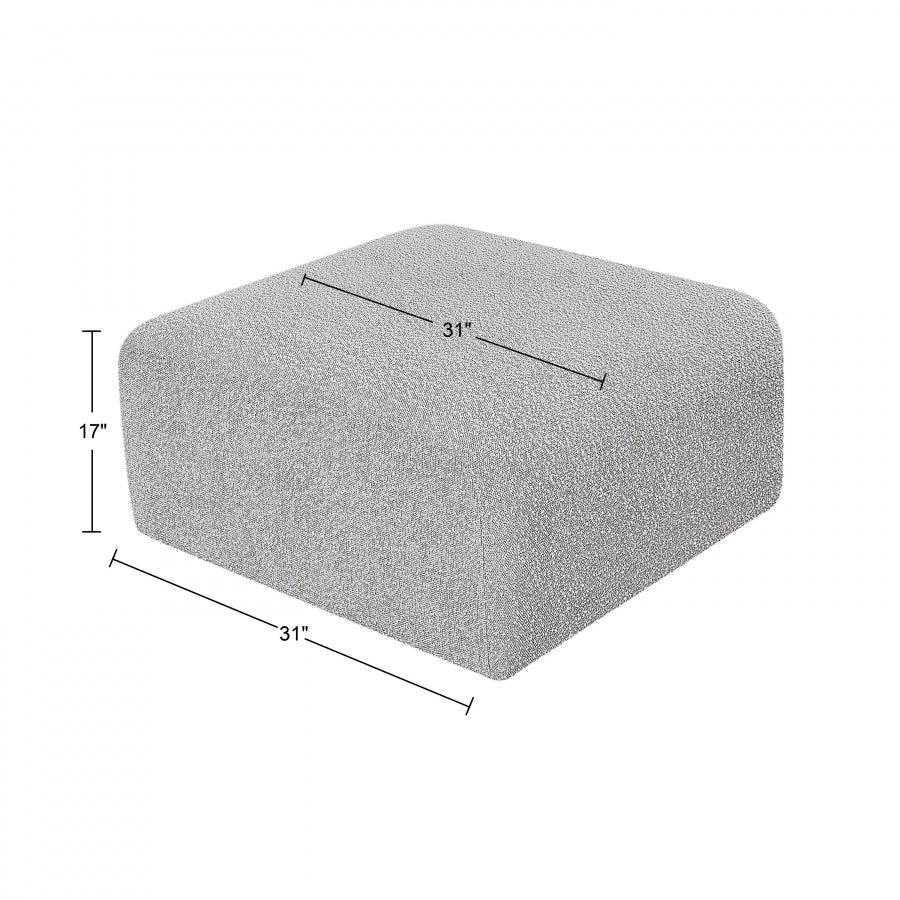 Pouf en tissu Arc Boucle