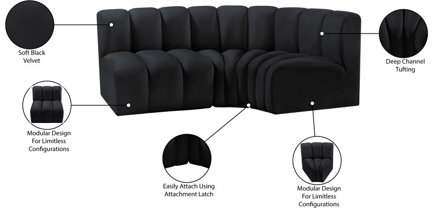 Arc Velours 3pc. En coupé