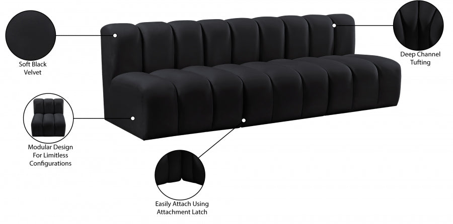 Arc Velours 3pc. En coupe