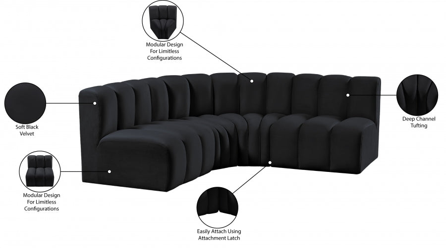 Arc Velours 4pc. En coupé