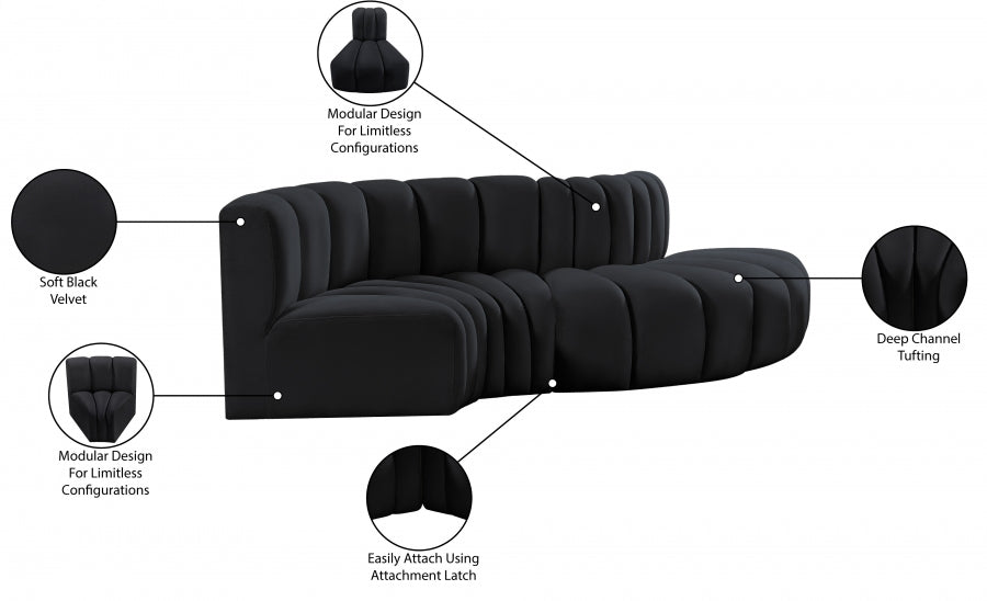 Arc Velours 4pc. En coupé