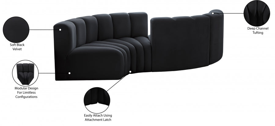 Arc Velours 4pc. En coupé