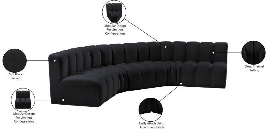 Arc Velours 5pc. En coupé