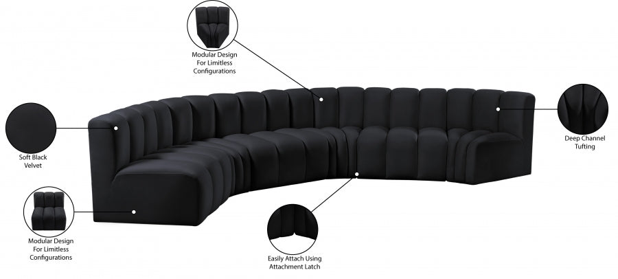 Arc Velours 6pc. En coupé