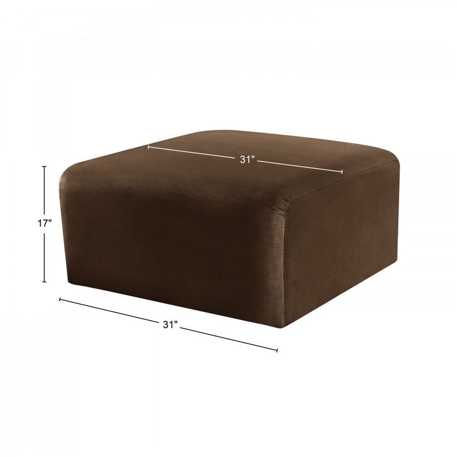 Pouf en velours Arc