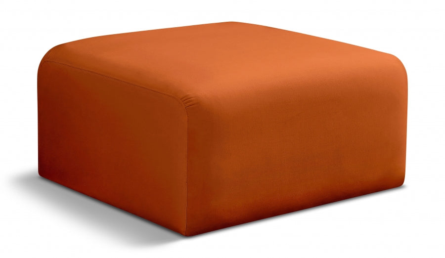 Pouf en velours Arc