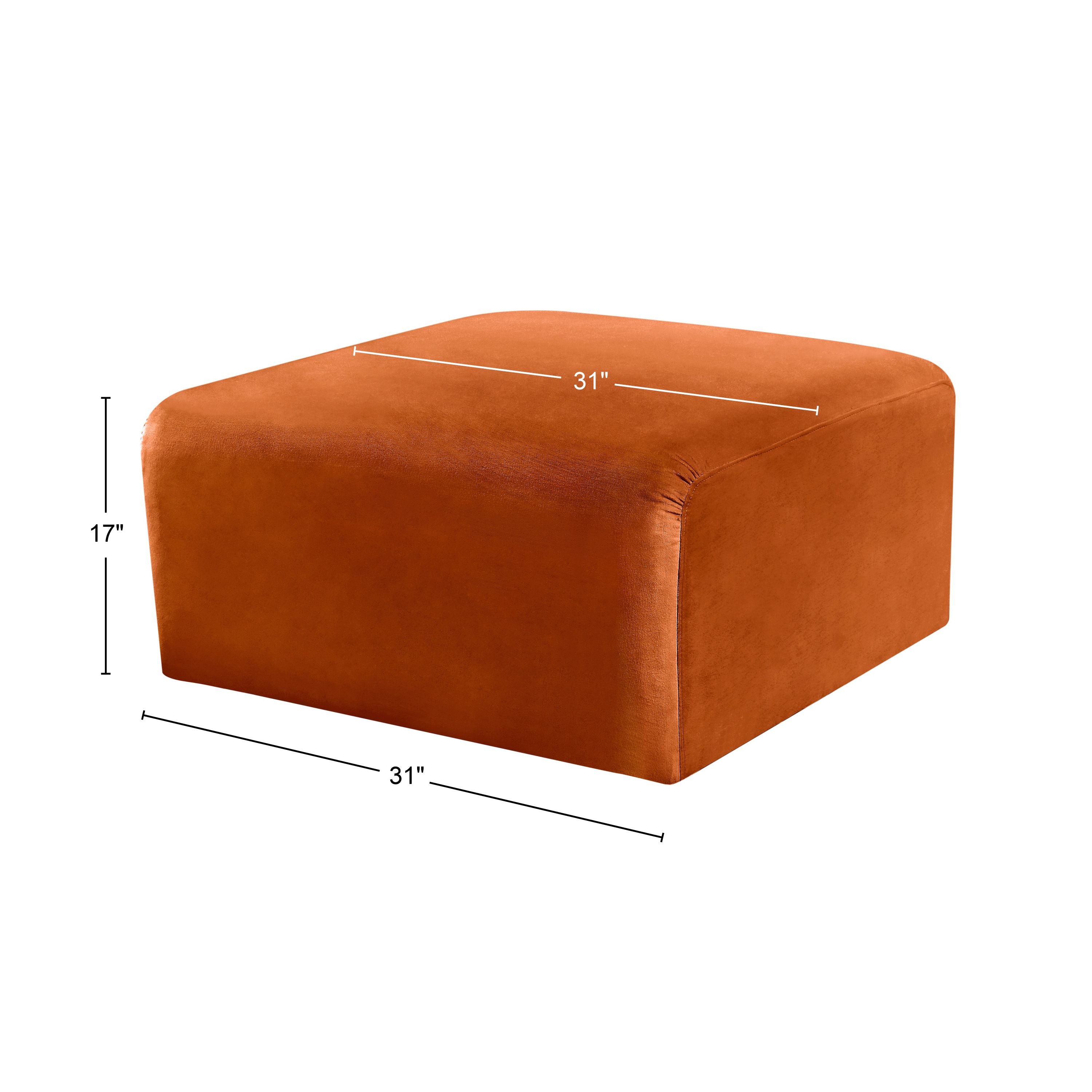 Pouf en velours Arc