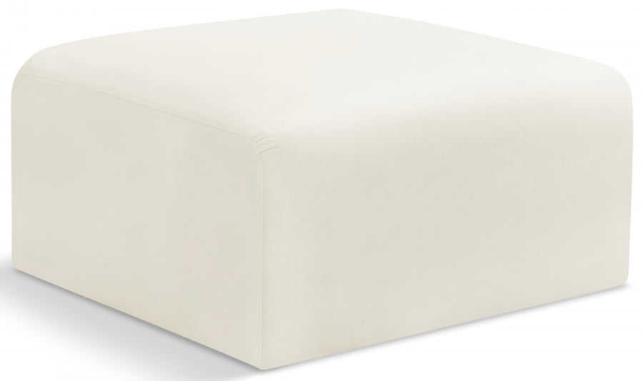 Pouf en velours Arc