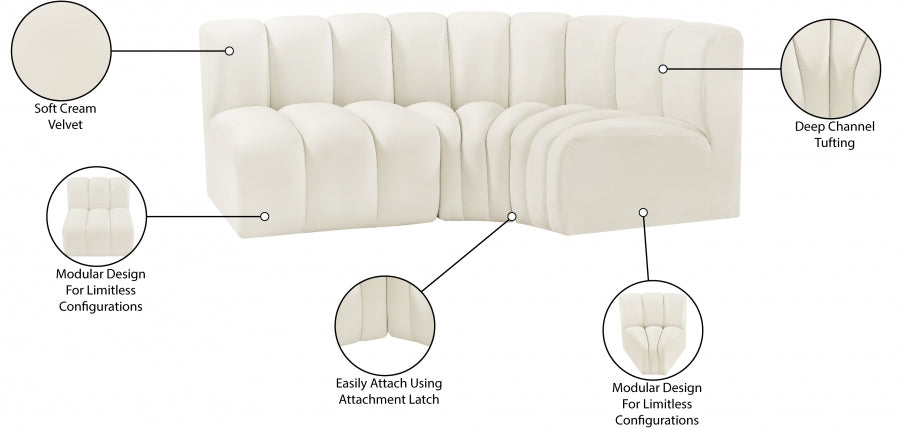 Arc Velours 3pc. En coupe