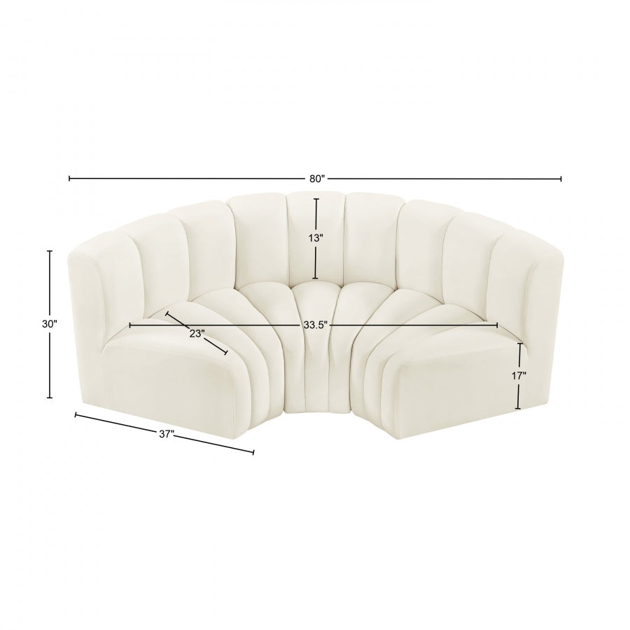 Arc Velours 3pc. En coupe