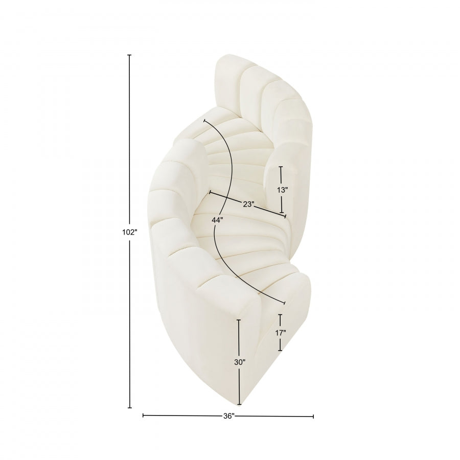 Arc Velours 4pc. En coupé