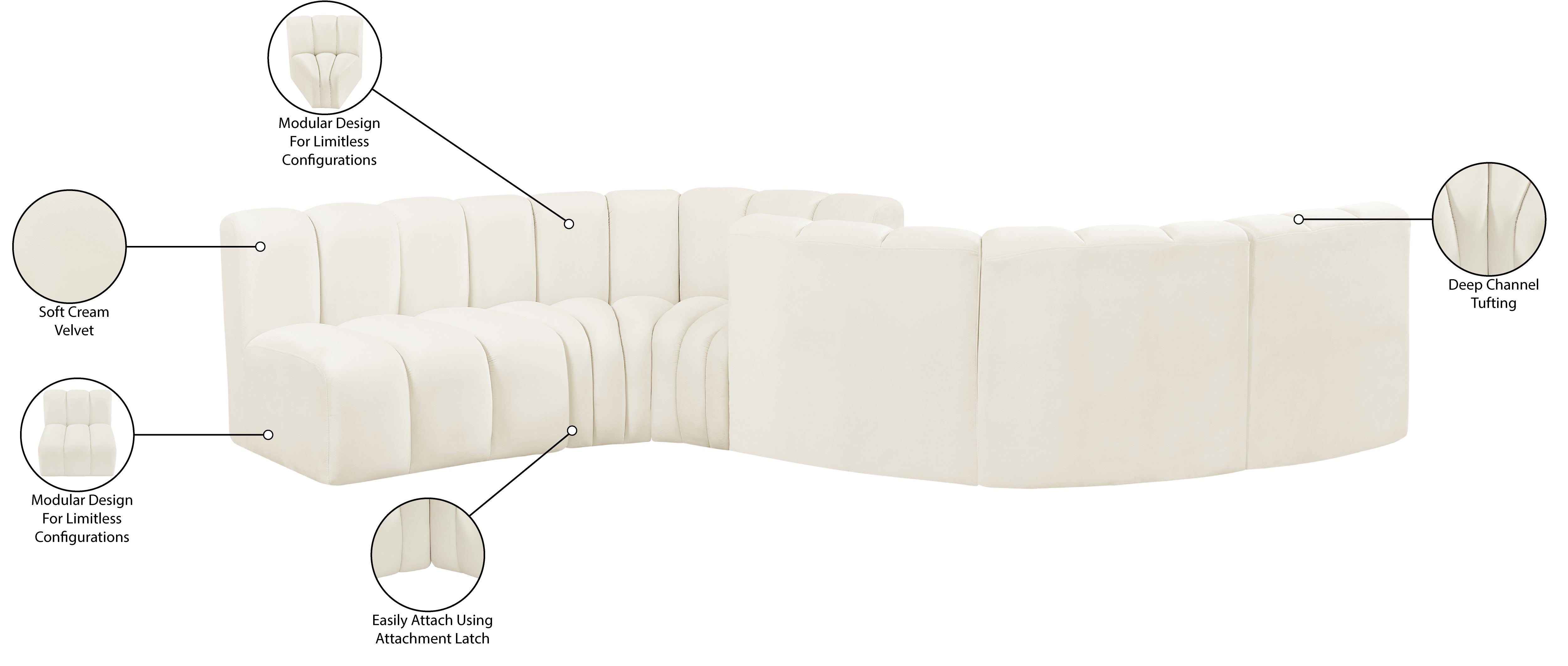 Arc Velours 6pc. En coupé