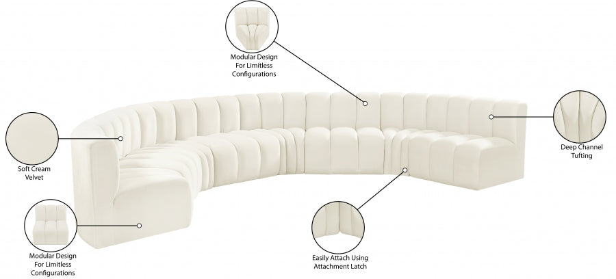 Arc Velours 8pc. En coupe