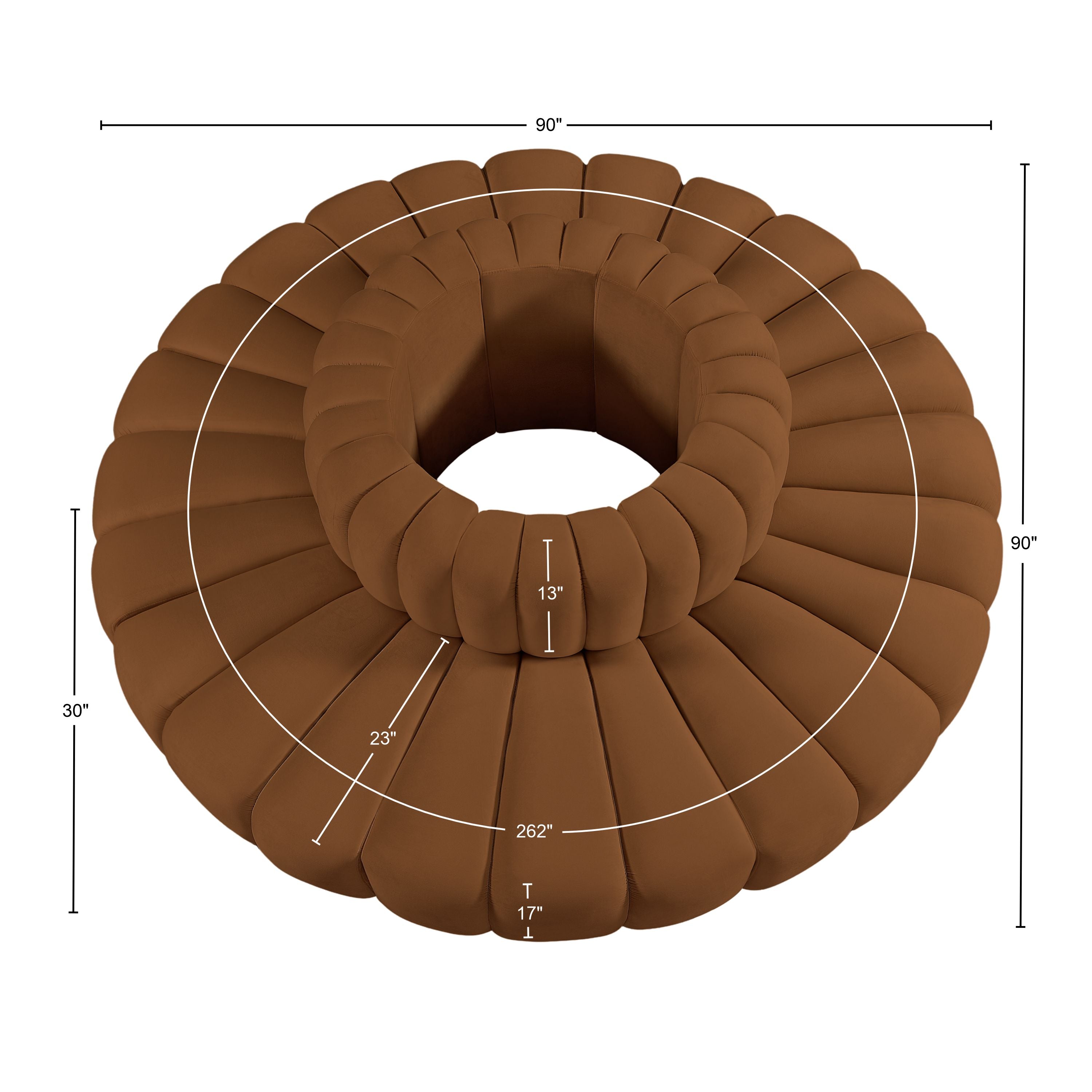 Arc Velours 8pc. En coupe