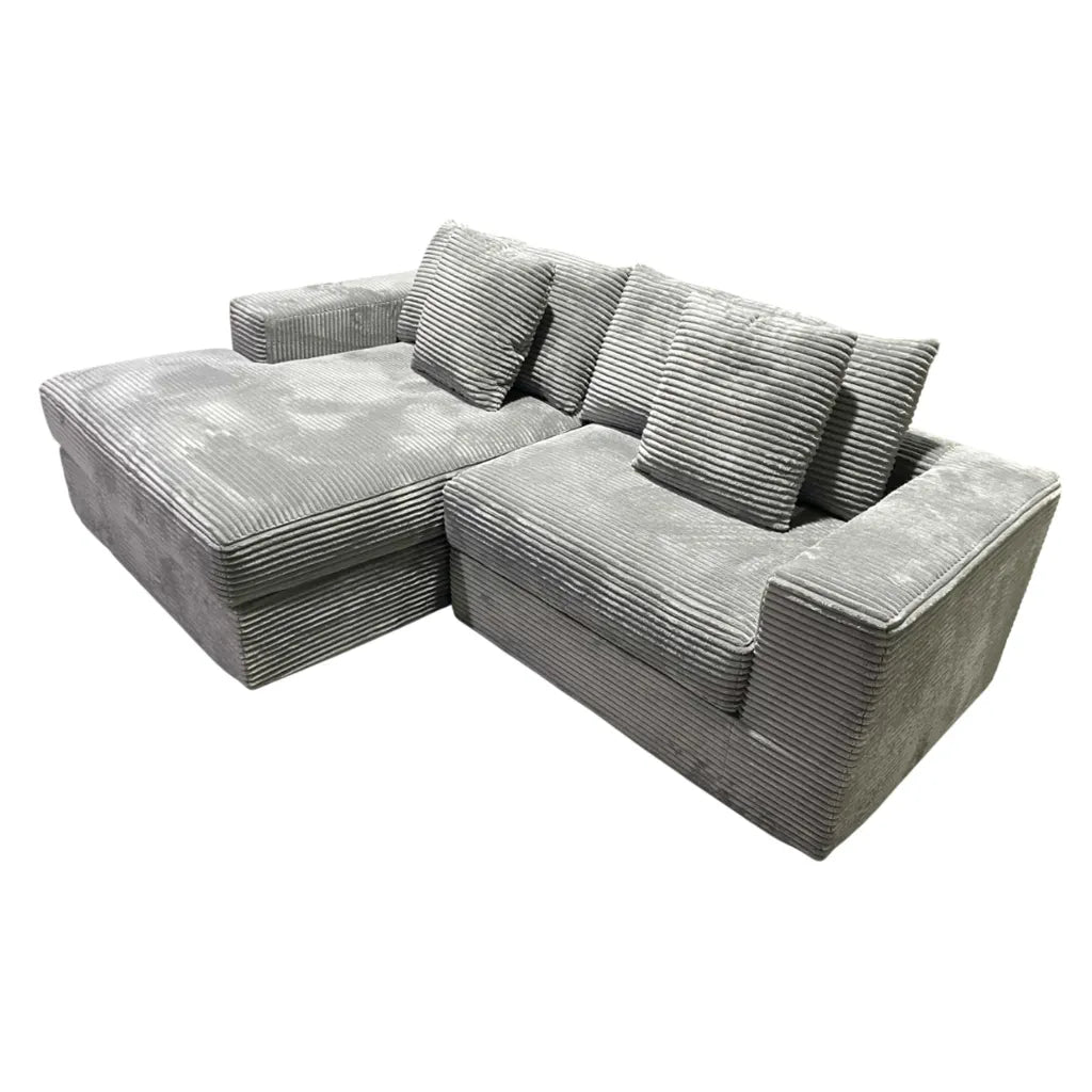 Canapé-lit Sealy Virgo gauche gris