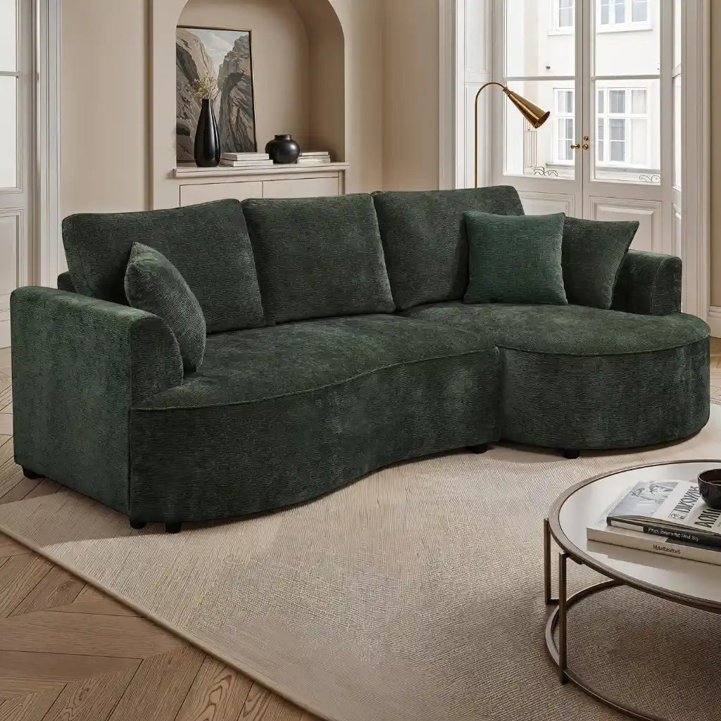 Le Sectionnel-Lit Vert Foncé Qui Fait Tout