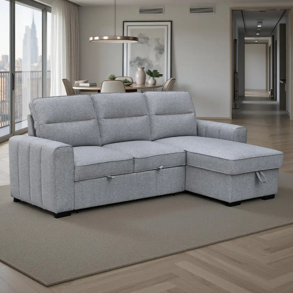 Delphina Sectionnel-Lit Compact avec Rangement