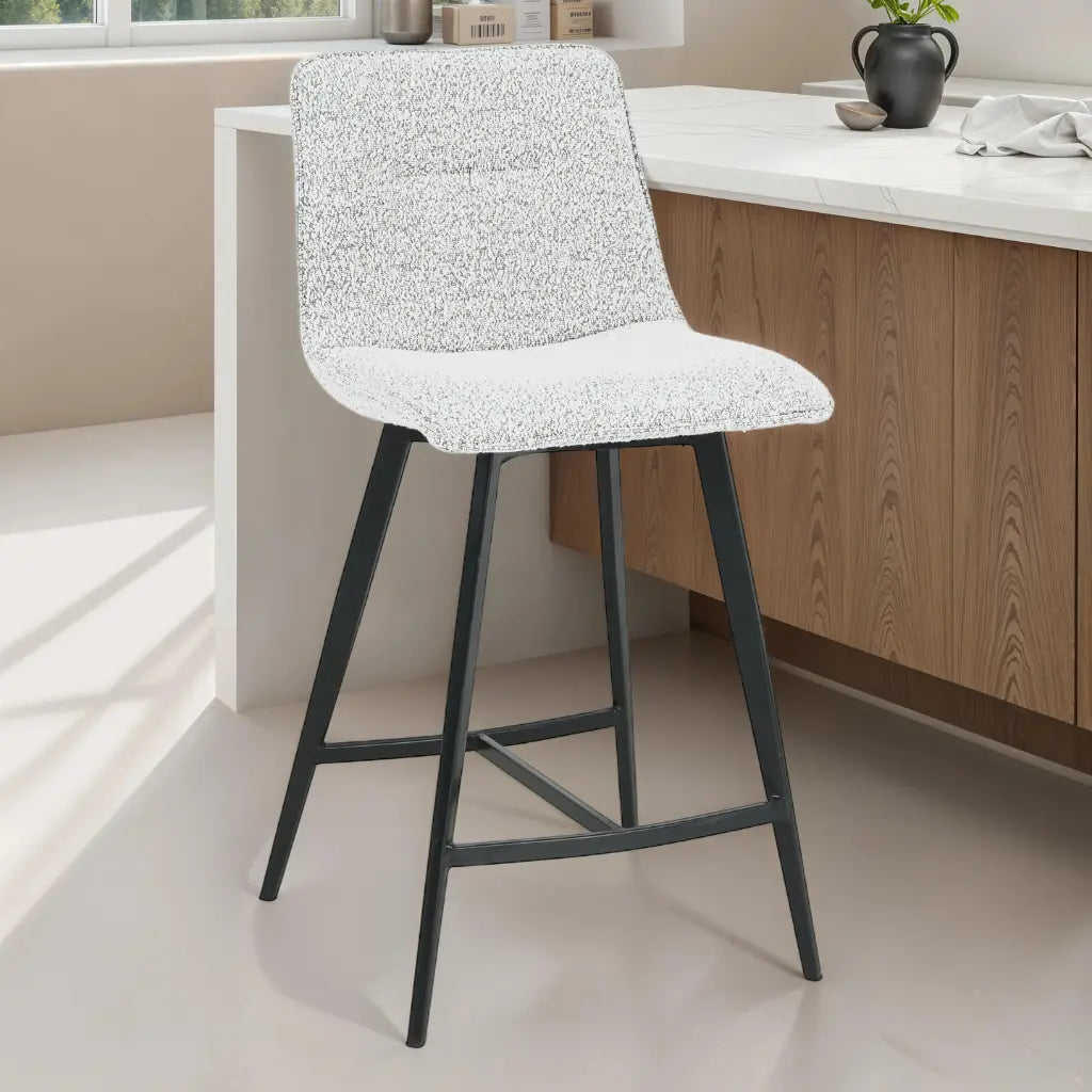 Modèle 1006 : Duo de Tabourets de Bar en Tissu Wheat