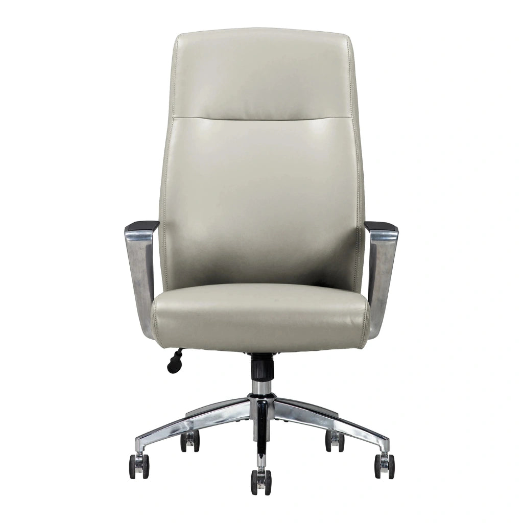 Sealy Ken : Fauteuil de Bureau à Dossier Haut Gris Mirage