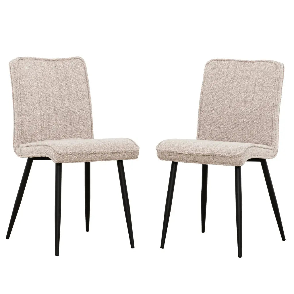 Chaises 1018 Gris Docia | Ensemble de 2 | Design Moderne
