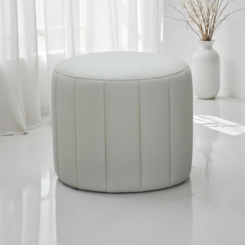 Pouf Isla Barksdale | Design Circulaire et Confort Gris