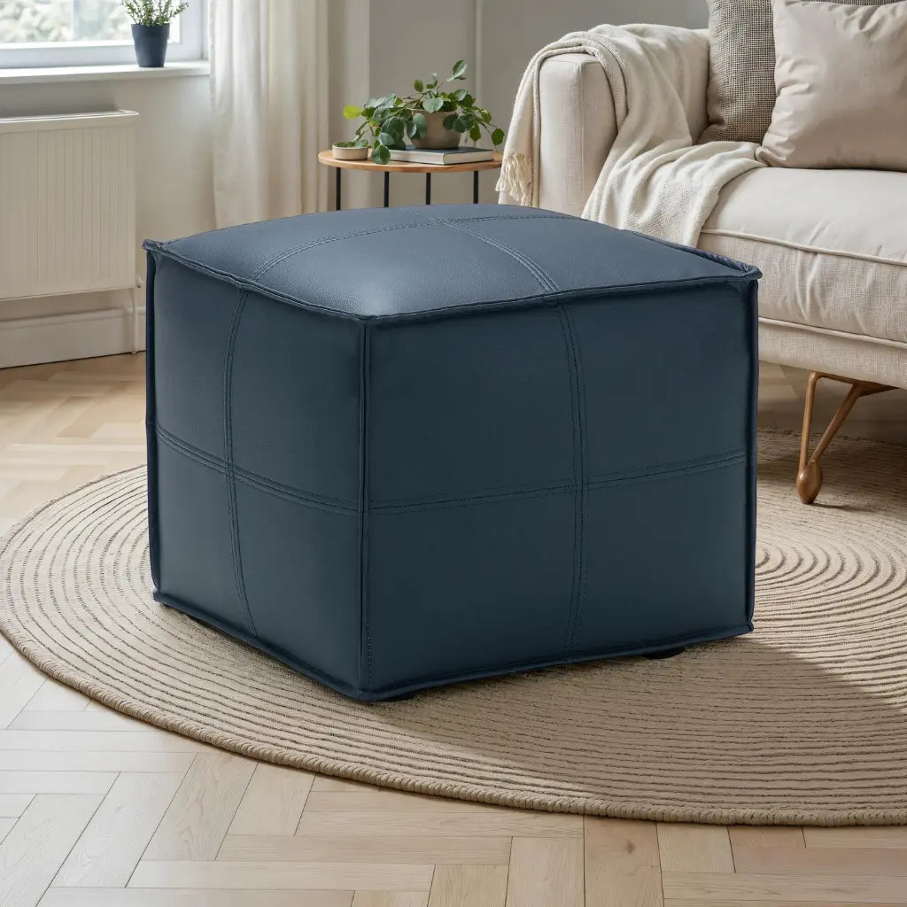 Pouf Silo Barksdale | Siège d'Appoint 20" Indigo