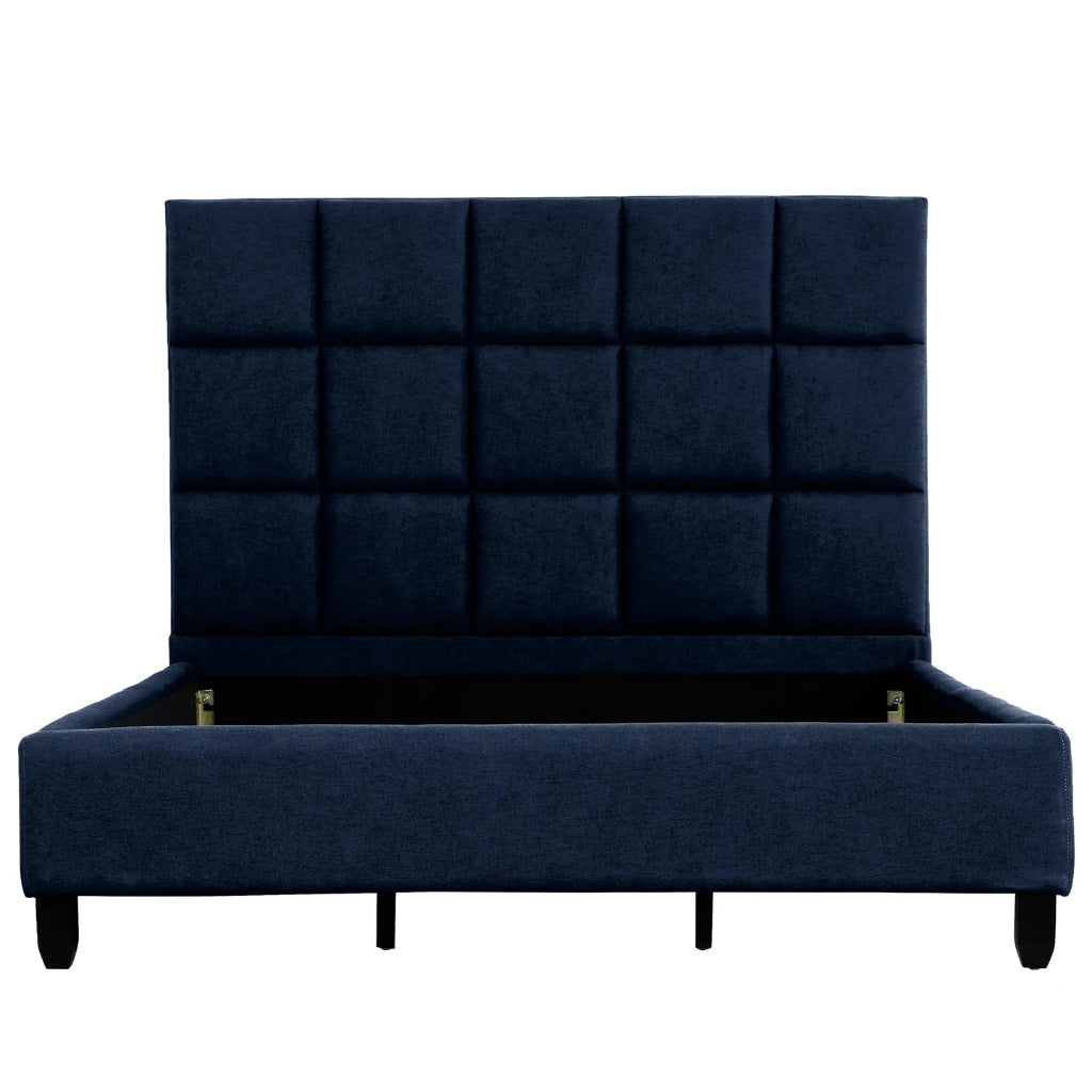 Lit London :  Tête de Lit Royale 55" en Linen Blue