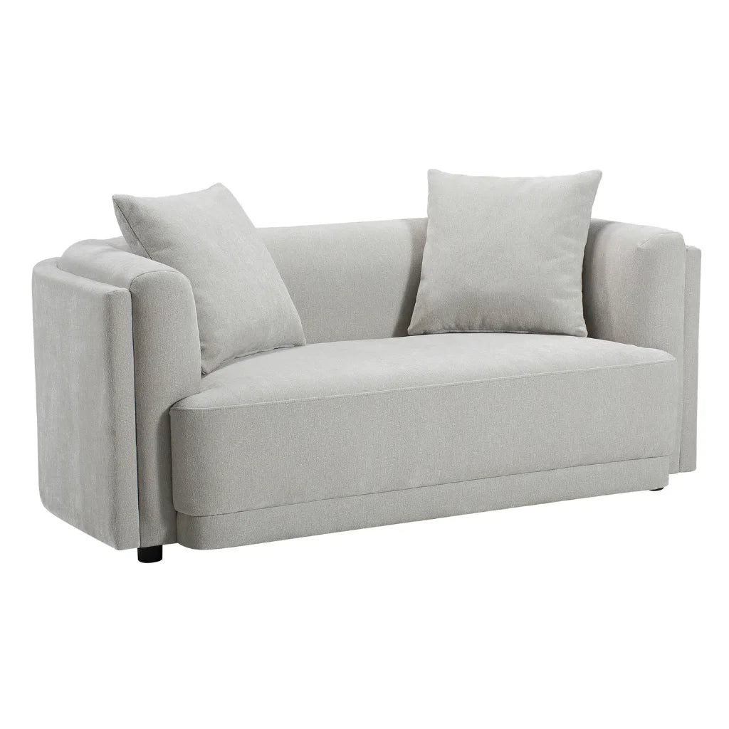 Causeuse Wilson taupe – Style moderne et compact