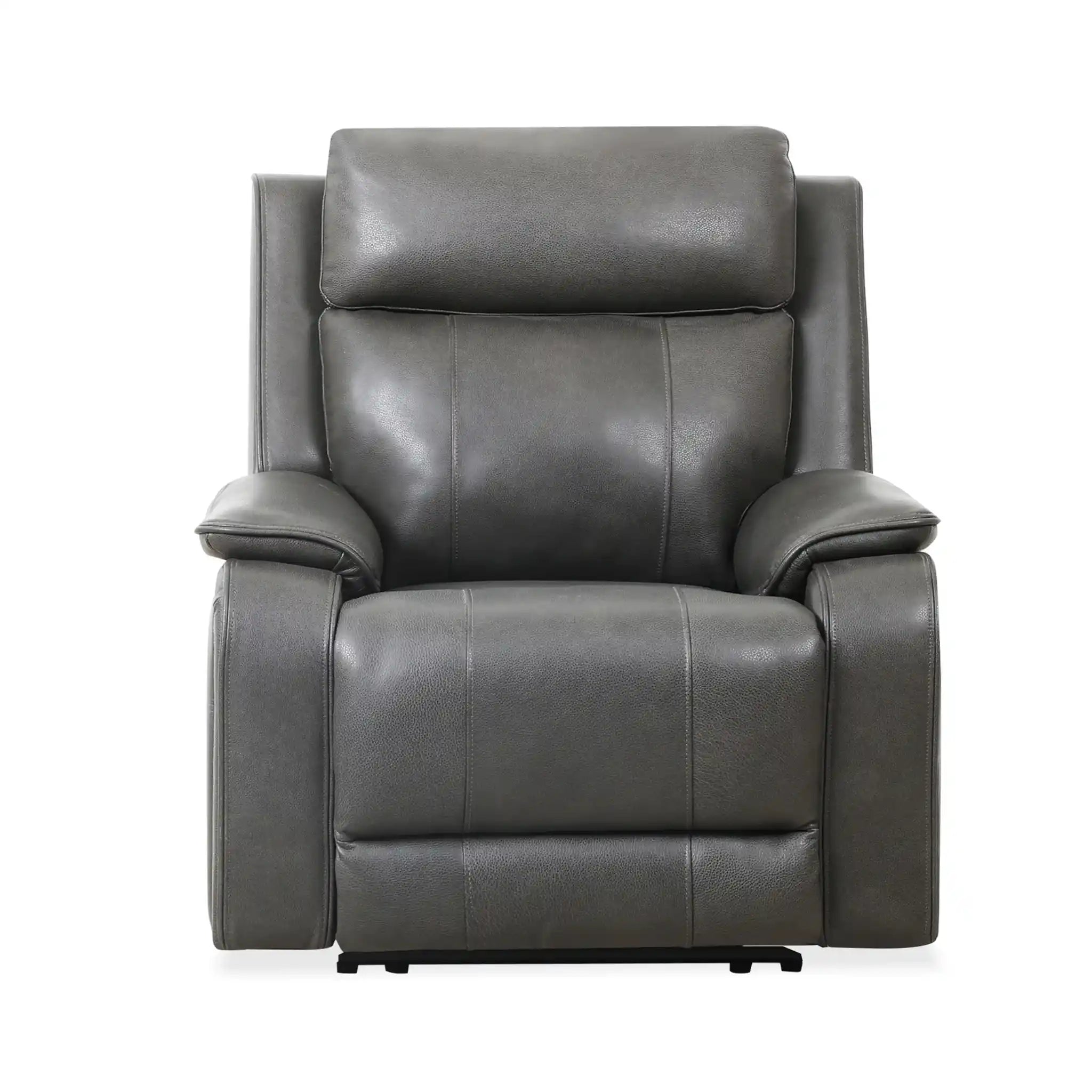 Primo Brindle Fauteuil Berçant Inclinable Électrique Cuir Anthracite