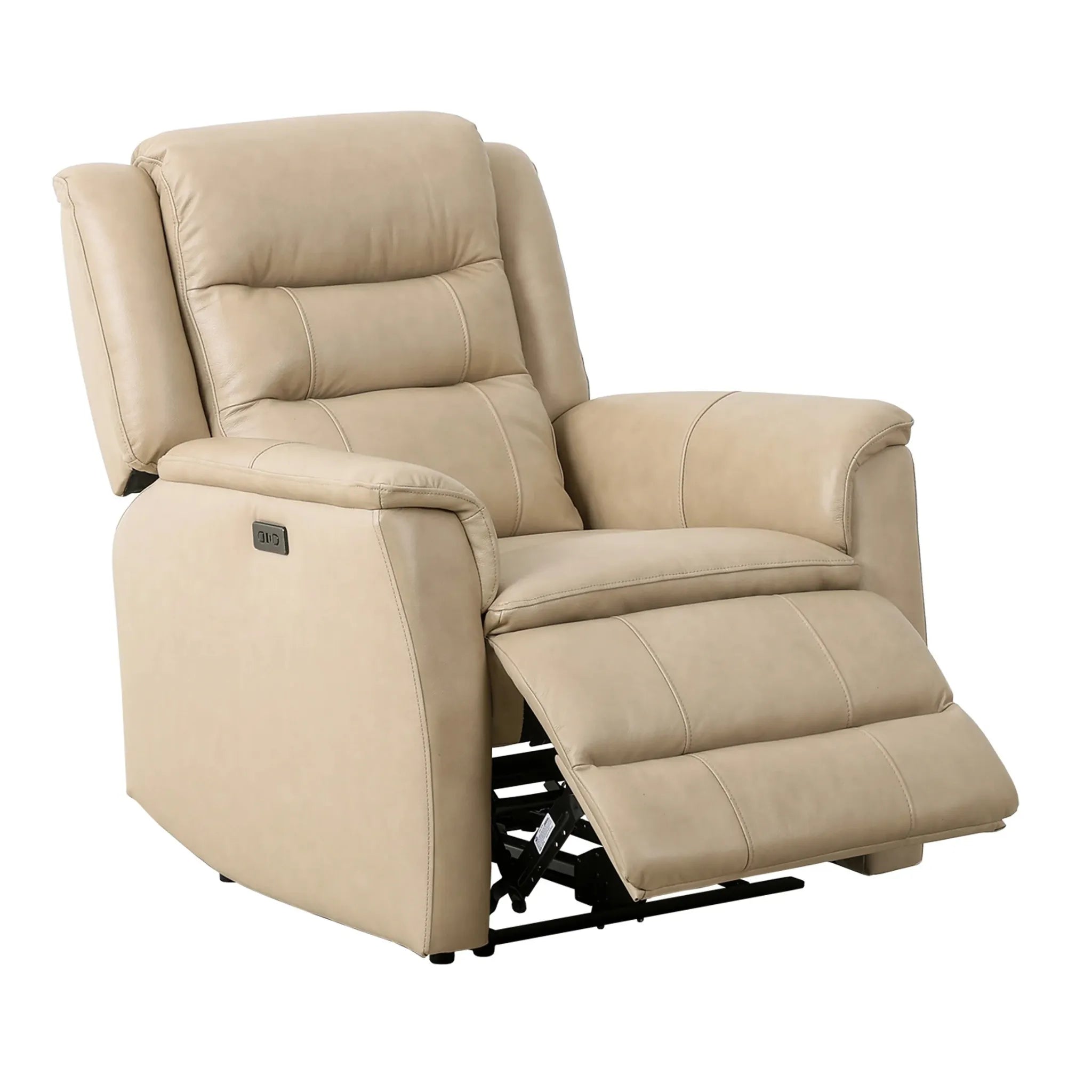 Primo Carter Fauteuil Inclinable Électrique Cuir et Similicuir Beige