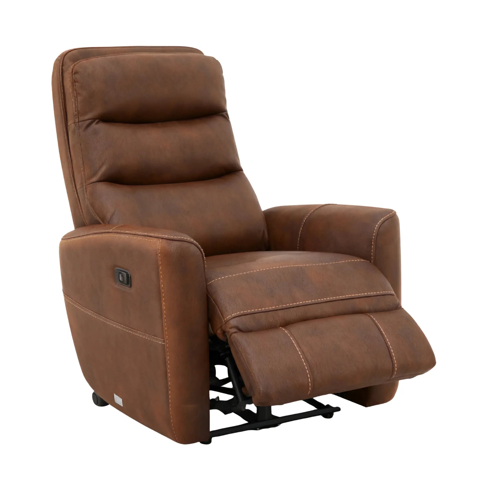 Cole Chaise Inclinable Électrique Tissu Brun Foncé Palermo