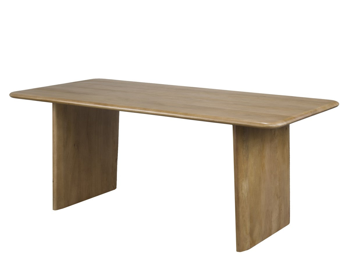 Vienna Solid Mango Dining Table - Washed White Finish