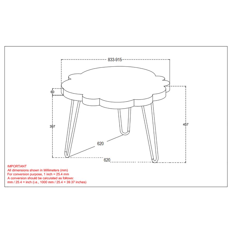 Table Basse Nila en Naturel et Noir ( Meuble Mtl )
