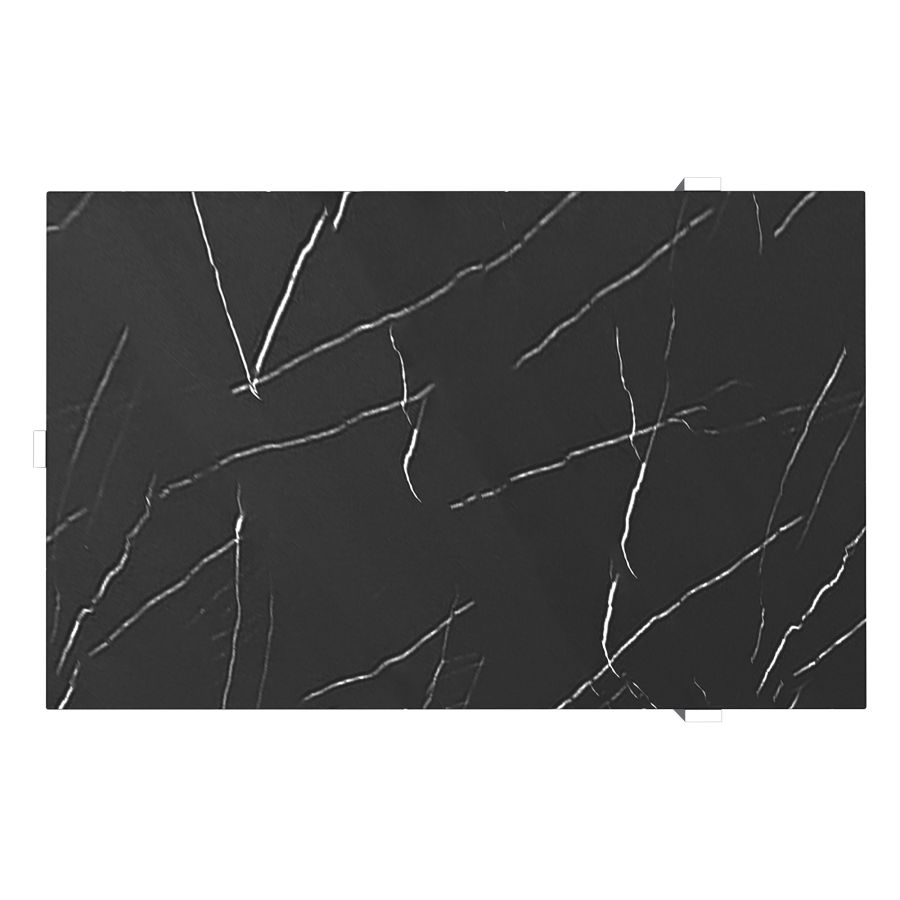 Table basse Veno en noir et argent ( Meuble Mtl )