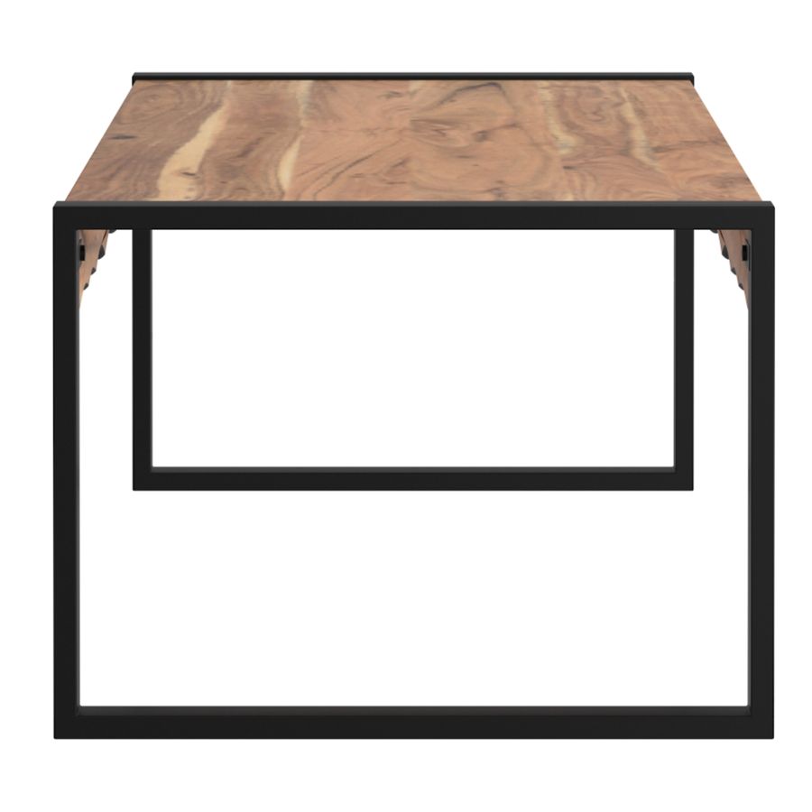 Table basse Rohani en naturel et noir ( Meuble Mtl )