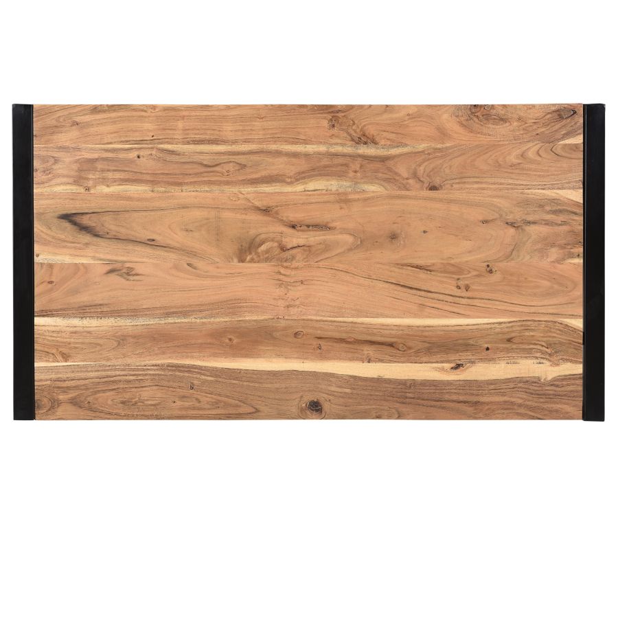 Table basse Rohani en naturel et noir ( Meuble Mtl )
