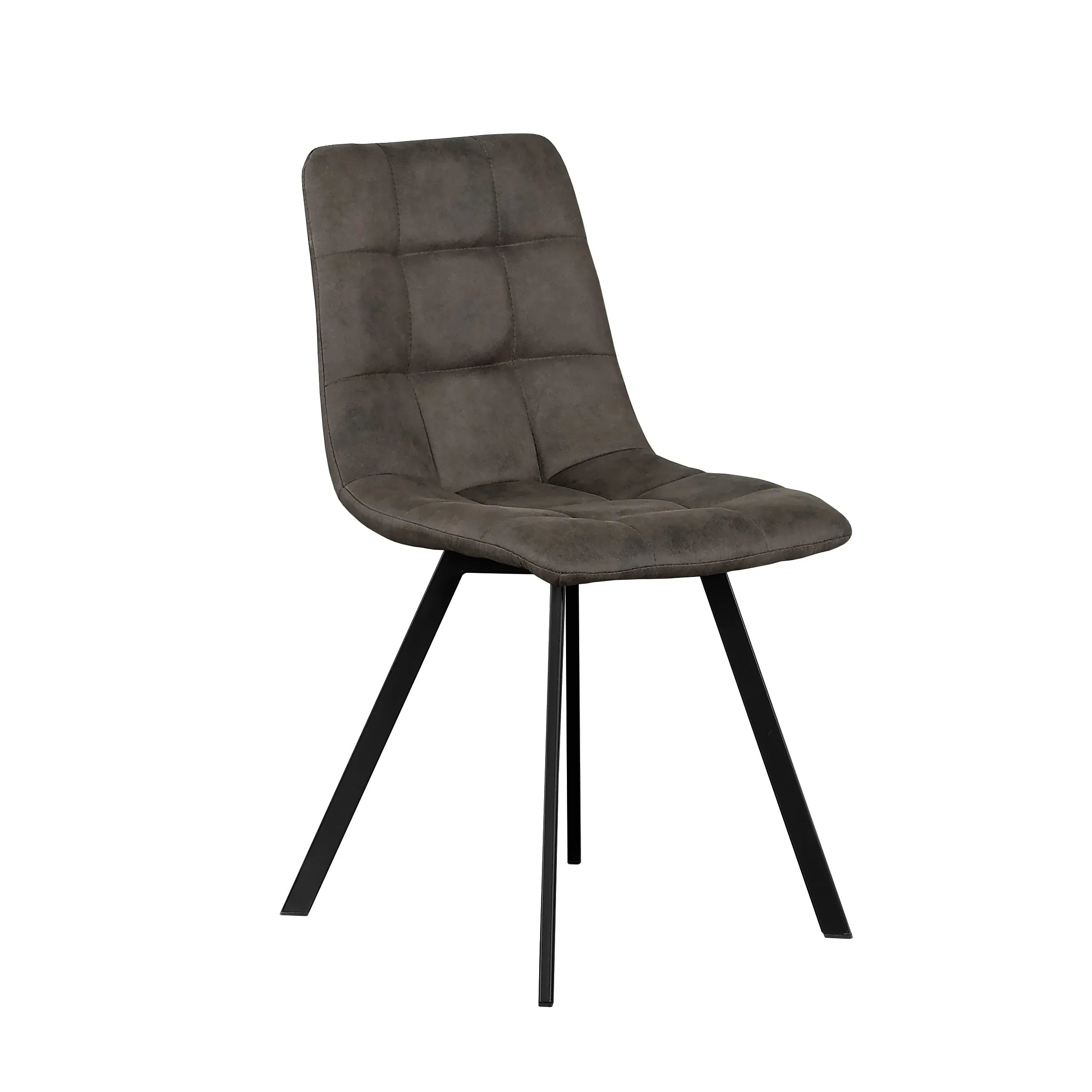 Modèle 3026 : Duo de Chaises en Microfibre à Grille Tuftée