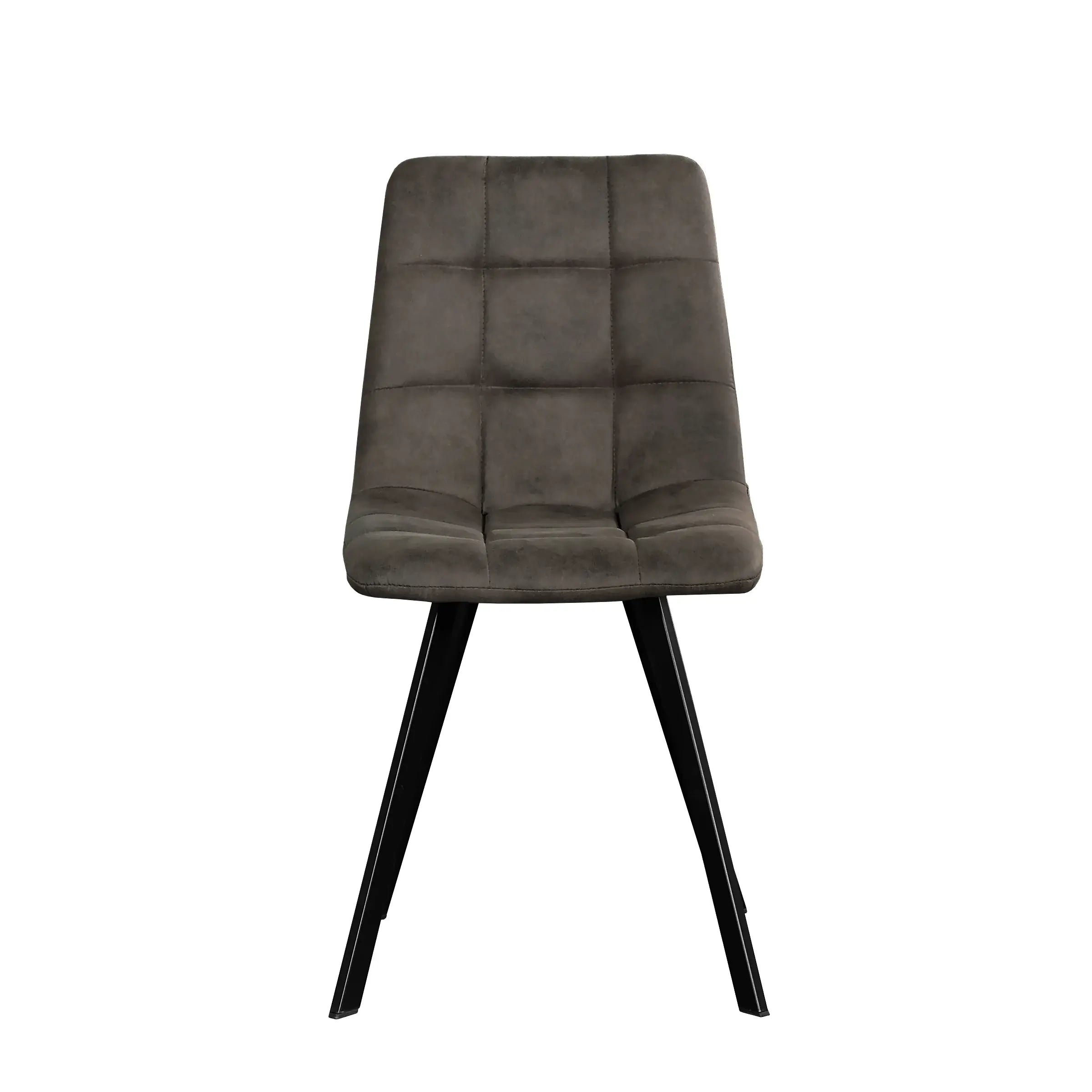 Modèle 3026 : Duo de Chaises en Microfibre à Grille Tuftée
