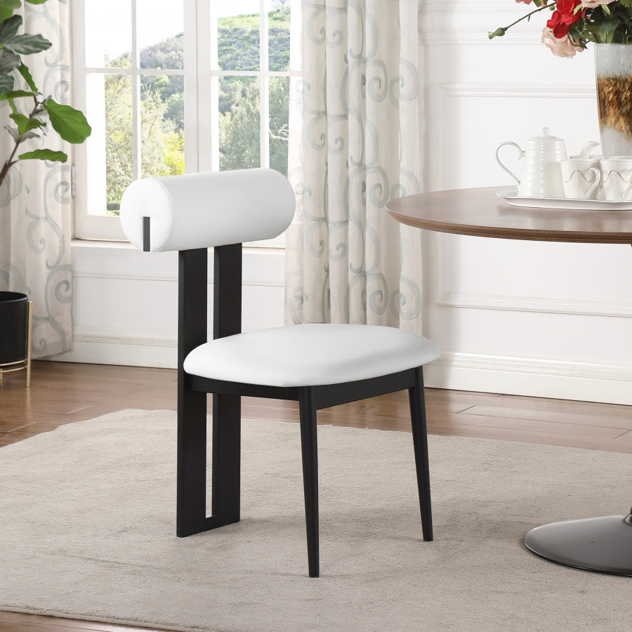 Chaise de salle à manger en cuir végétalien Dario
