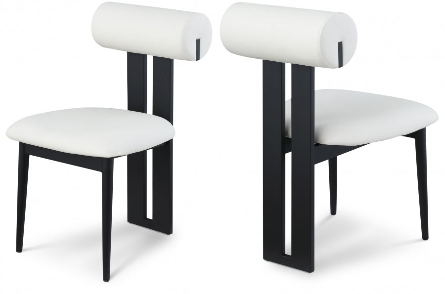 Chaise de salle à manger en cuir végétalien Dario
