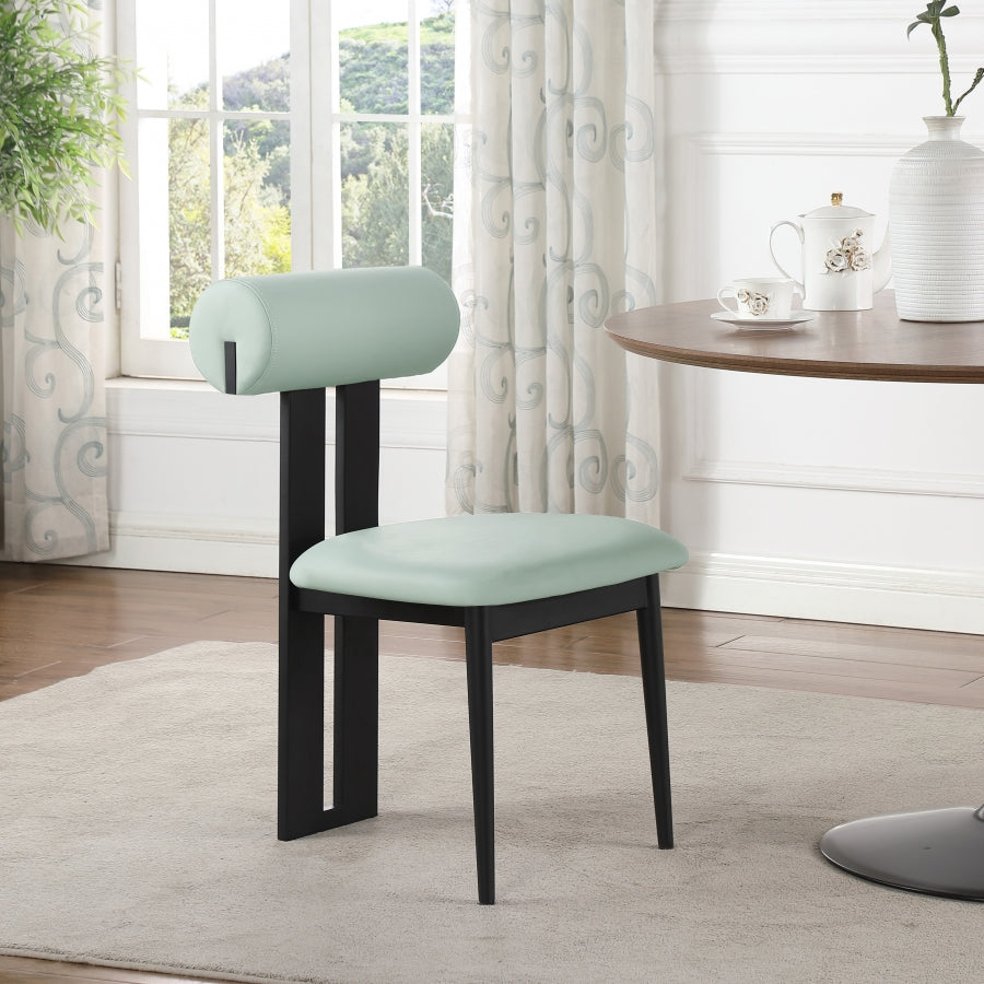 Chaise de salle à manger en cuir végétalien Dario