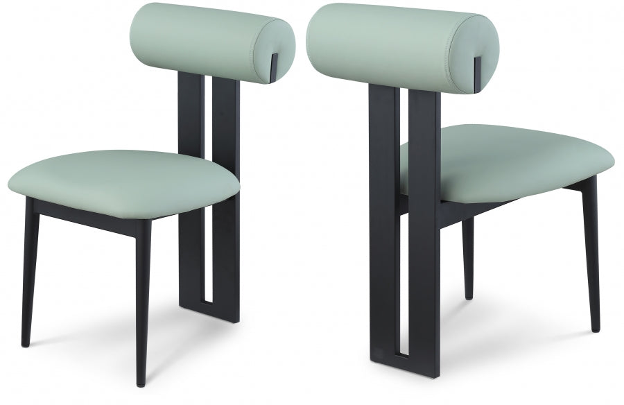 Chaise de salle à manger en cuir végétalien Dario