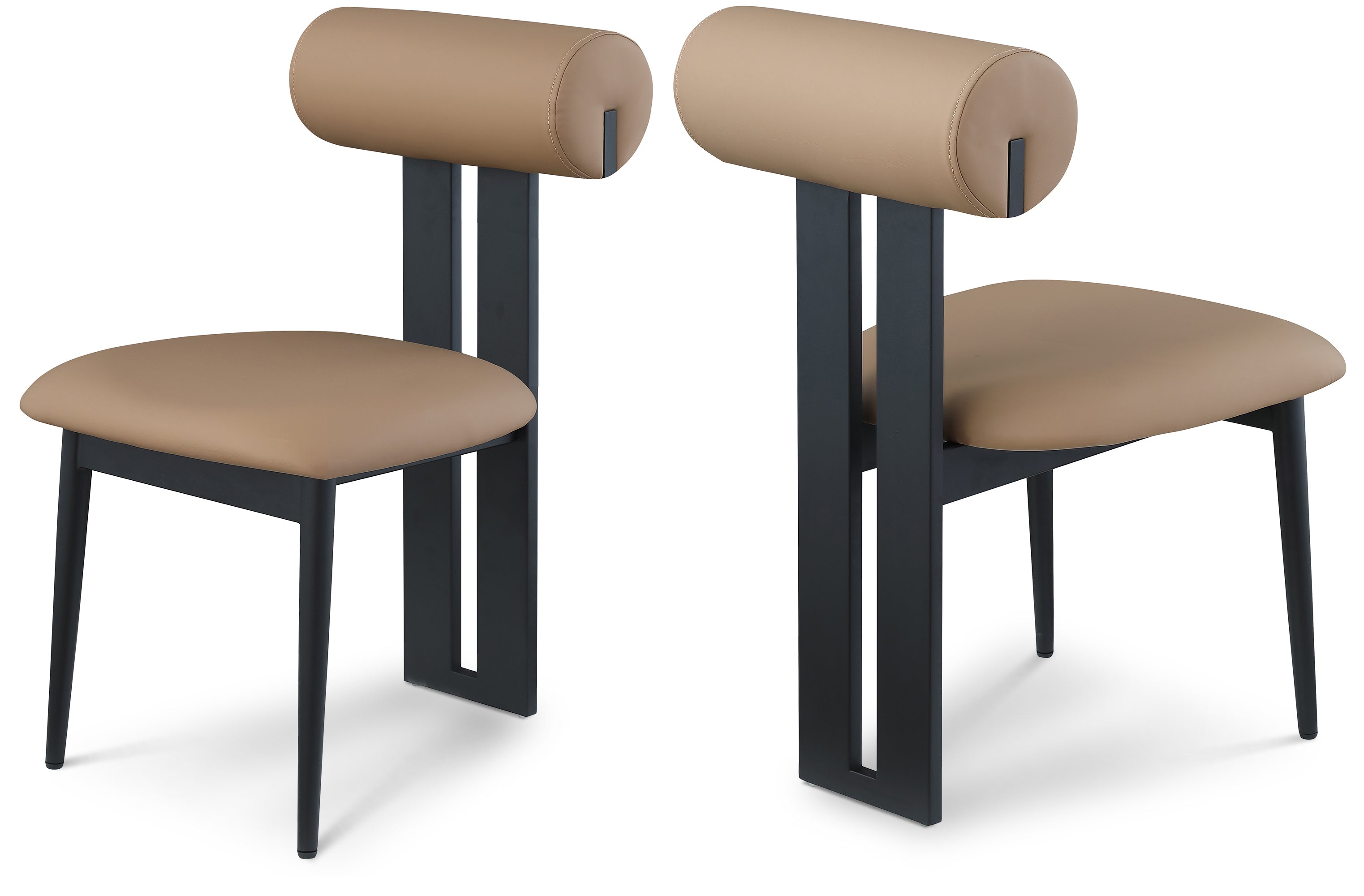 Chaise de salle à manger en cuir végétalien Dario