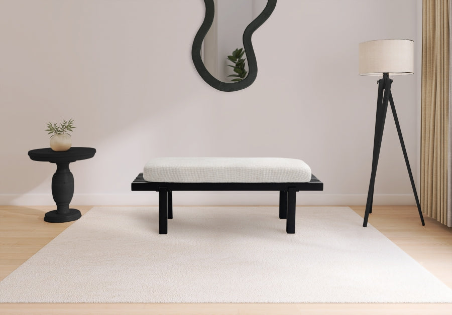 Banc en tissu chenille Naya