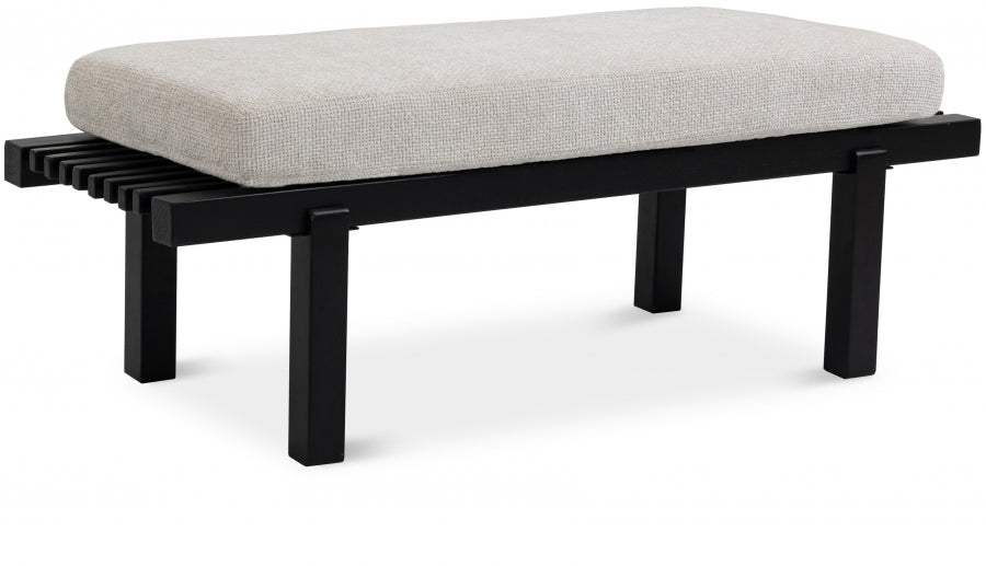 Banc en tissu chenille Naya