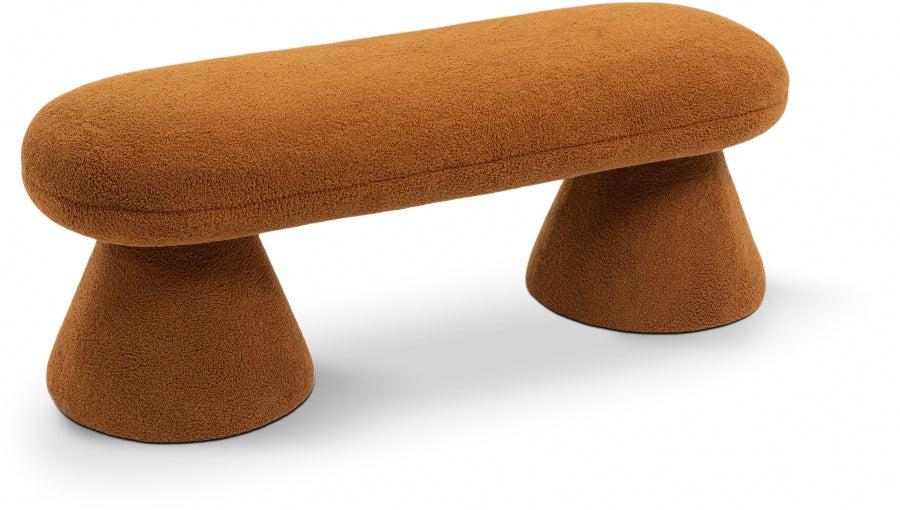 Banc en tissu peluche imitation peau de mouton Drum