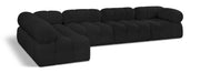 Canapé sectionnel Ames en tissu bouclé