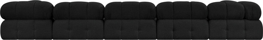 Canapé sectionnel Ames en tissu bouclé
