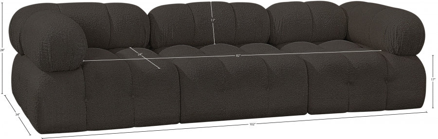 Canapé Ames en tissu bouclé